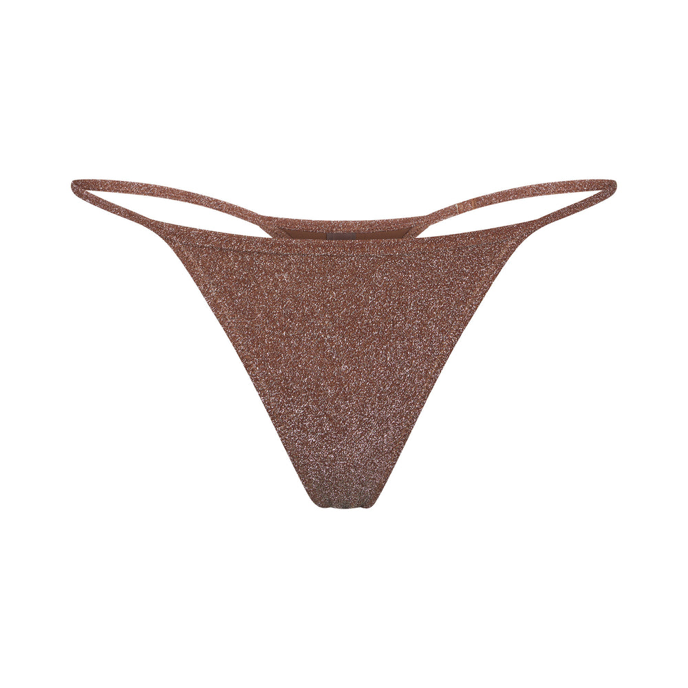 Skims GLITTER SWIM STRING Thong Bruin | NHG-234095