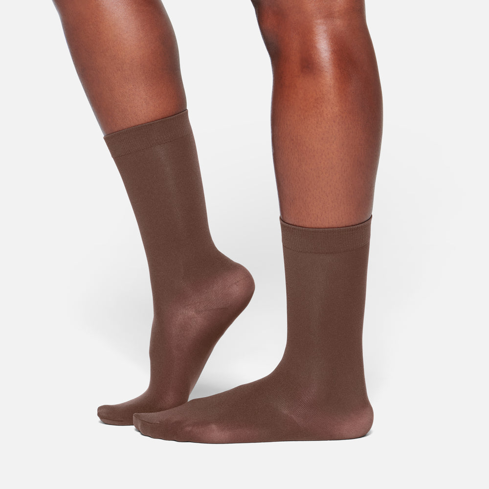 Skims HOSIERY CREW Sokken Chocola | QYU-576390