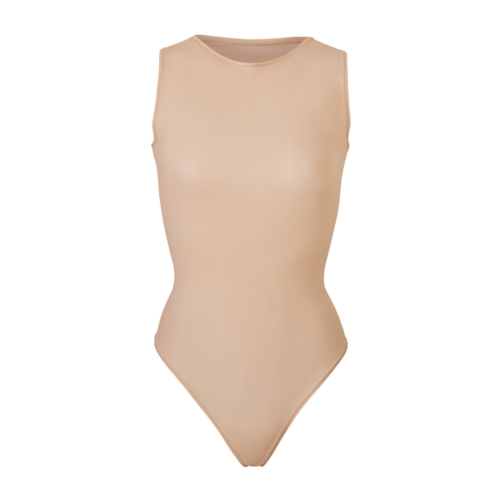 Skims JELLY SHEER CREW NECK Scoop Neck Bra Beige | IKE-317598