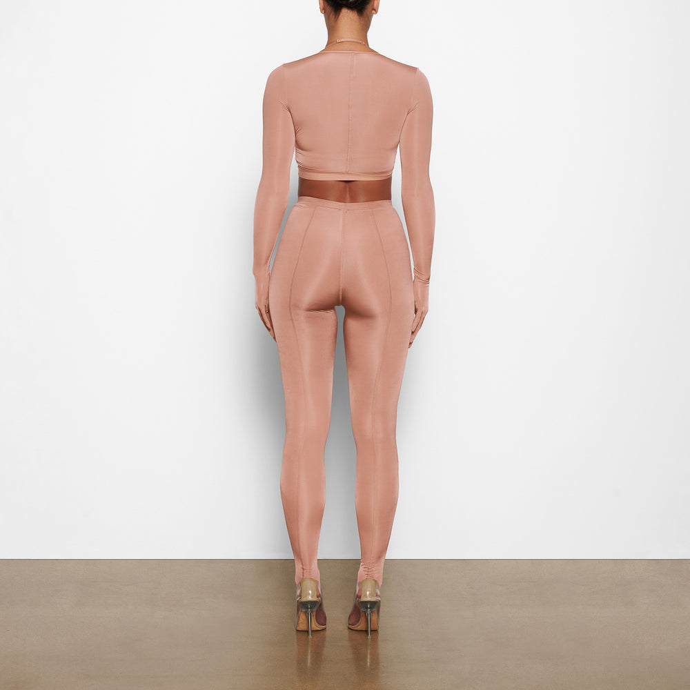 Skims JELLY SHEER FOOTED Leggings Abrikoos | TLY-045689