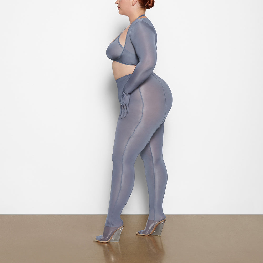 Skims JELLY SHEER FOOTED Leggings Grijs Blauw | YMZ-291864