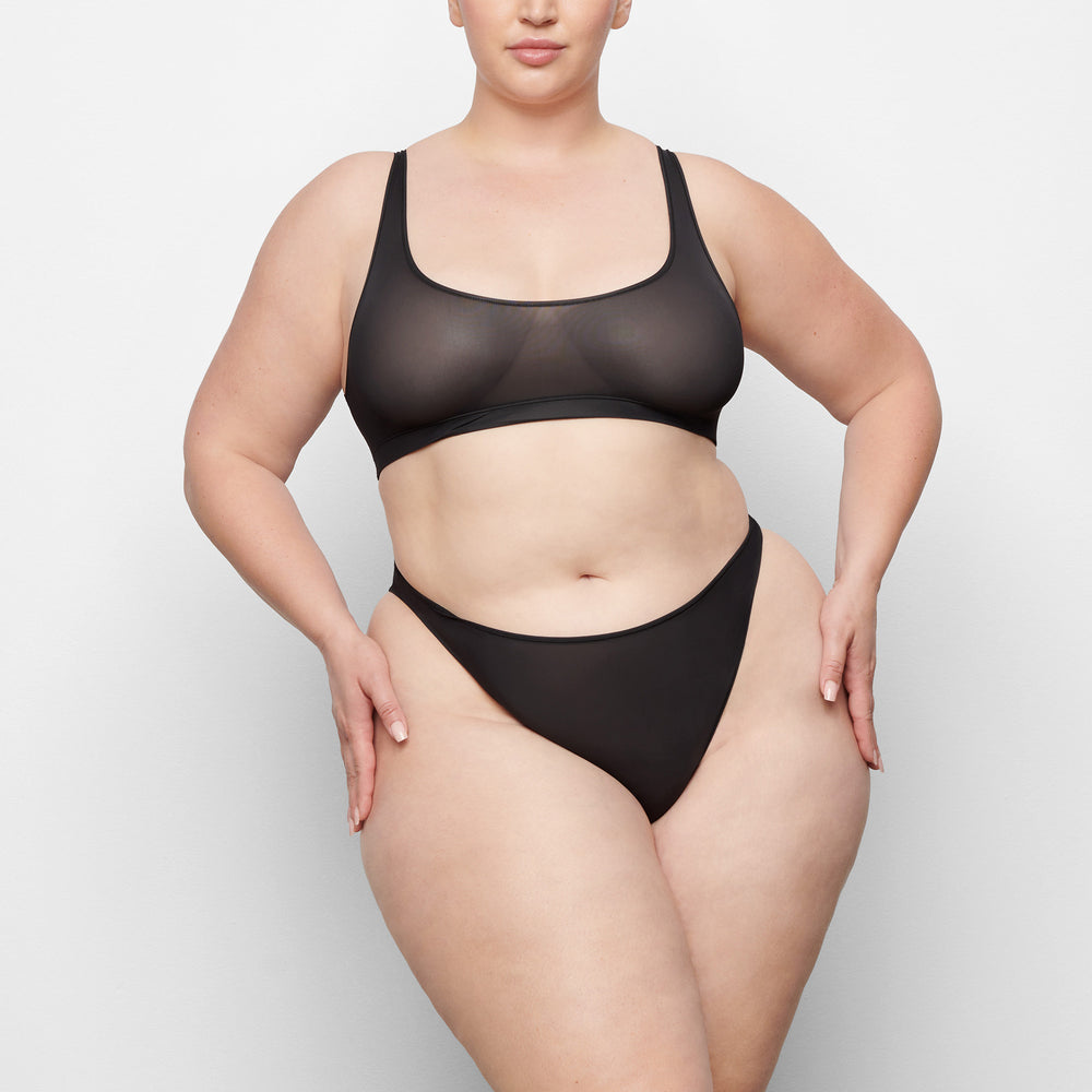 Skims JELLY SHEER HIGH CUT Bikini Zwart | LWK-743590