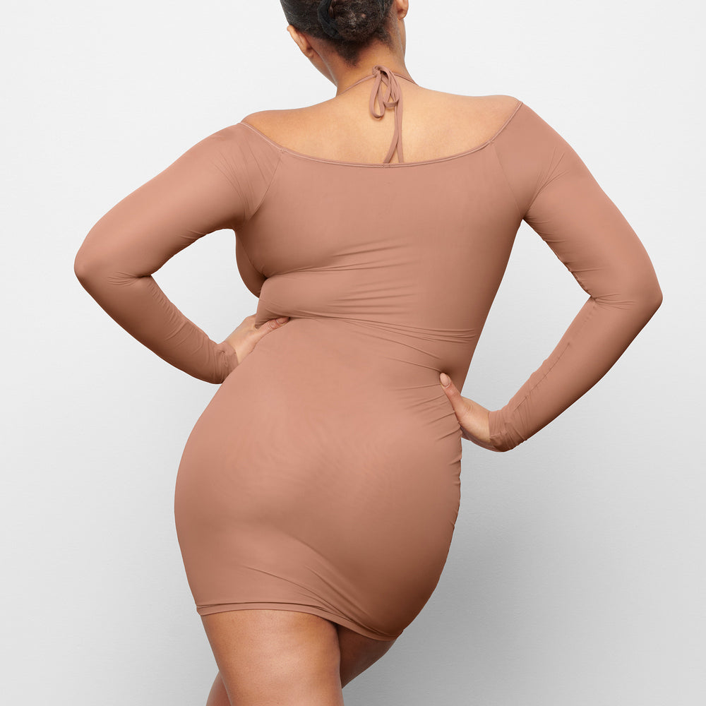 Skims JELLY SHEER OFF THE SHOULDER Dress Abrikoos | BKH-824653