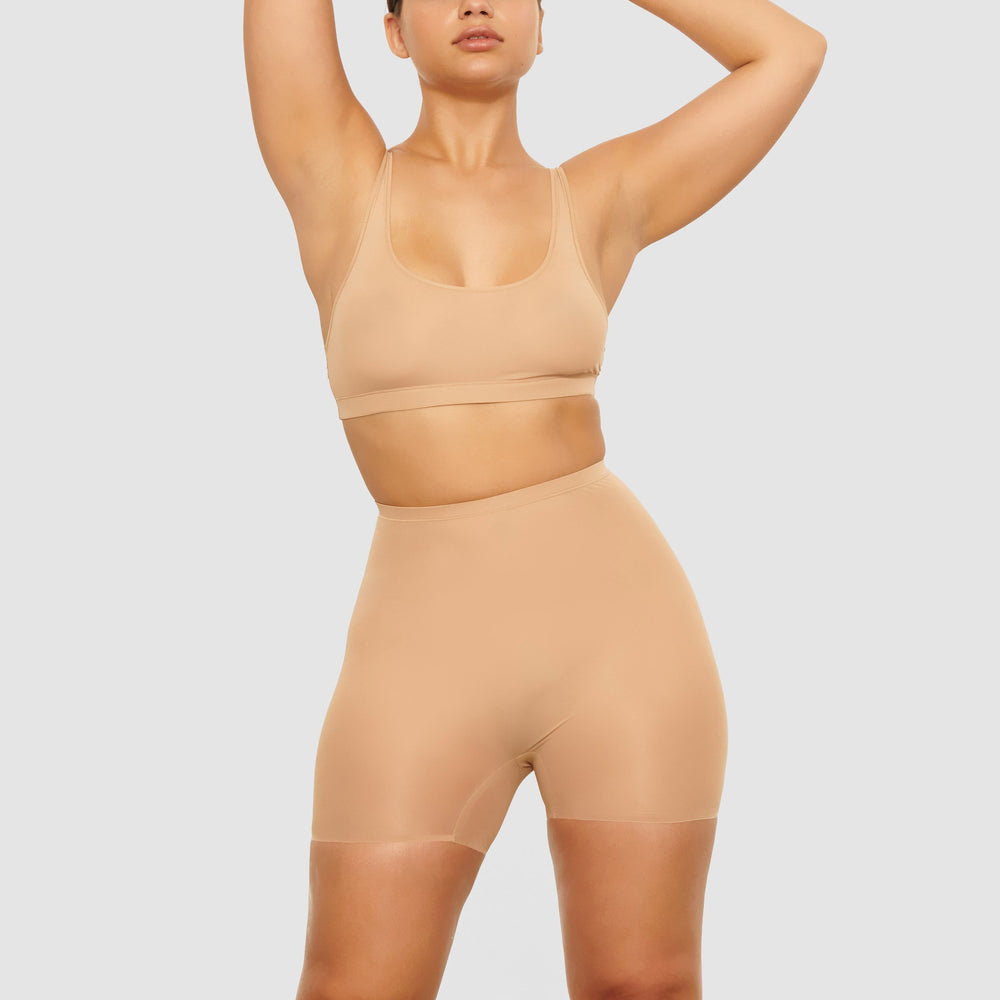 Skims JELLY SHEER SCOOP NECK Bralette Beige | YBK-682413