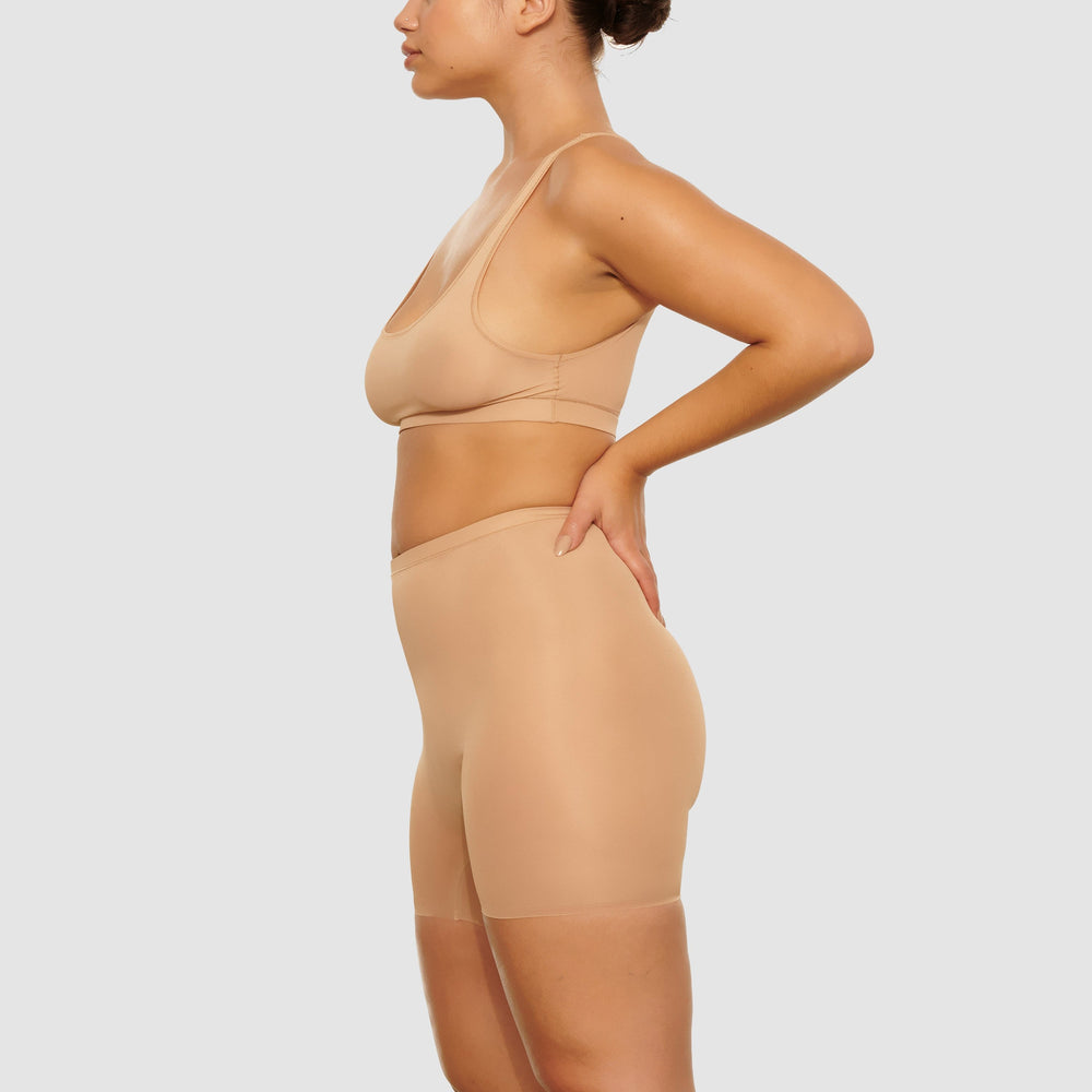 Skims JELLY SHEER SCOOP NECK Bralette Beige | YBK-682413