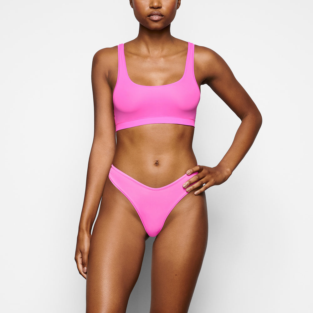 Skims JELLY SHEER SCOOP NECK Bralette Roze | ENQ-915604