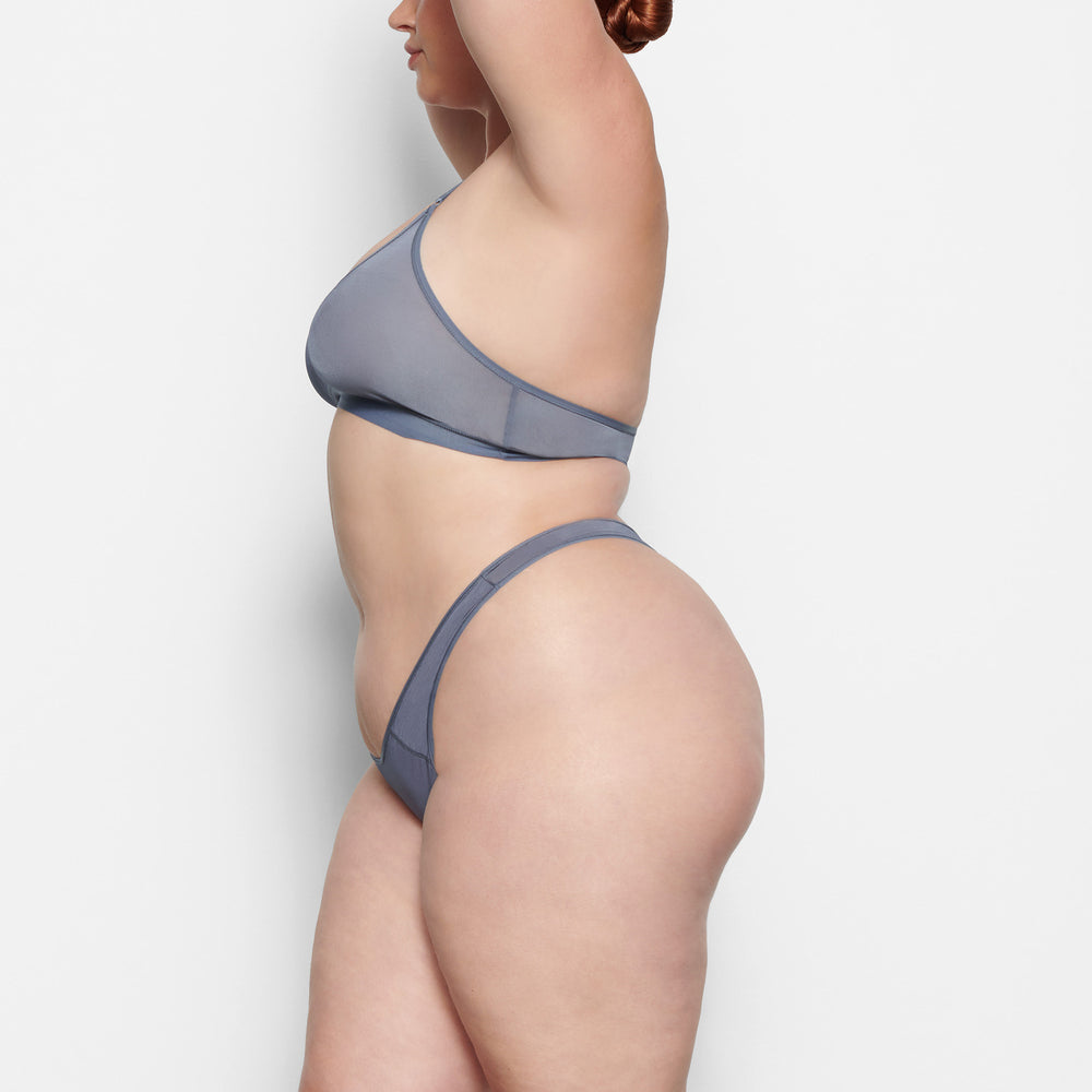 Skims JELLY SHEER SEAMED DIPPED Thong Grijs Blauw | ZHO-791802
