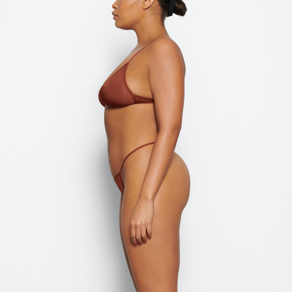 Skims JELLY SHEER SEAMED TRIANGLE Bralette Bruin | NDS-681205