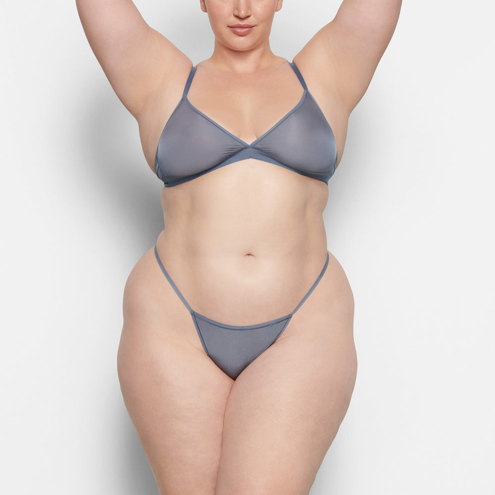 Skims JELLY SHEER STRING Thong Grijs Blauw | CPM-238509