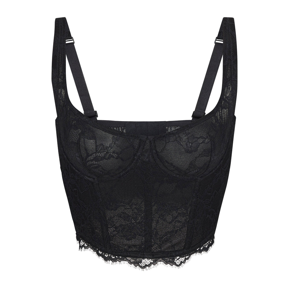Skims LACE Bustier Zwart | AUM-580412