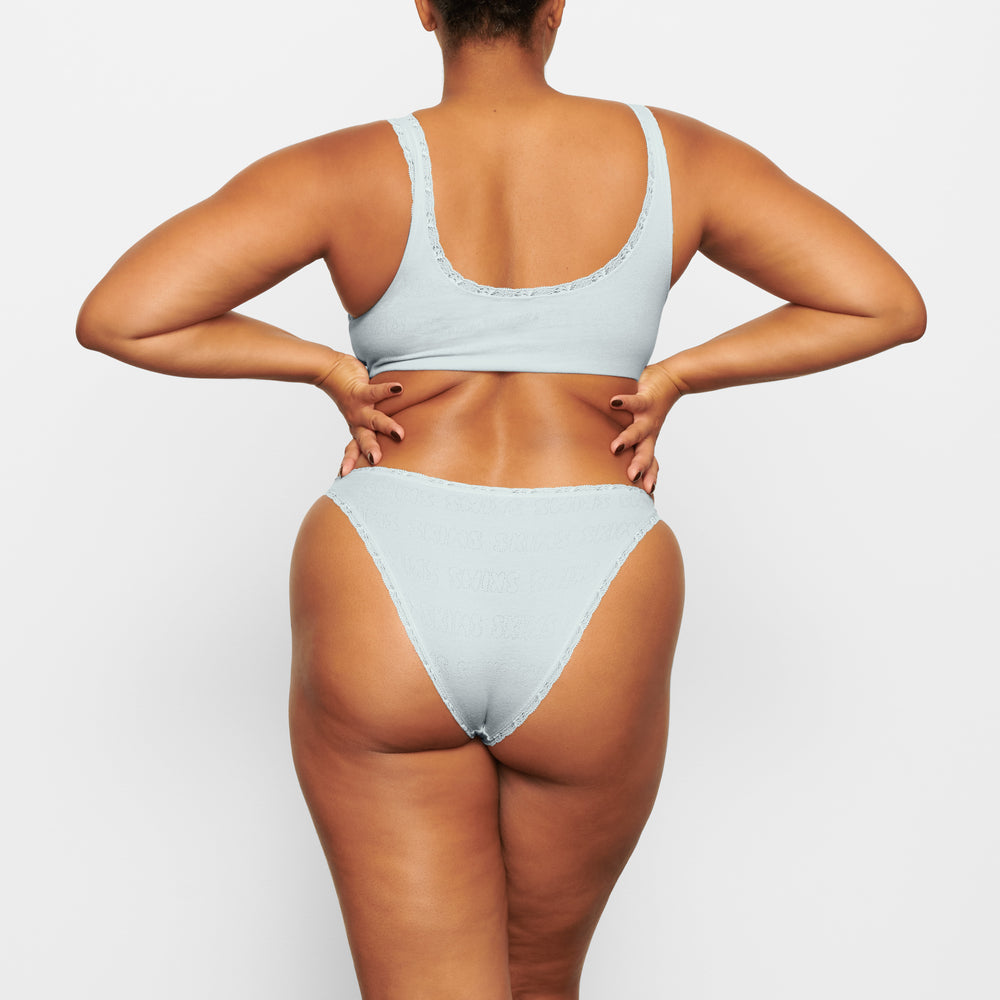 Skims LACE POINTELLE CHEEKY Brief Blauw | KIB-374651