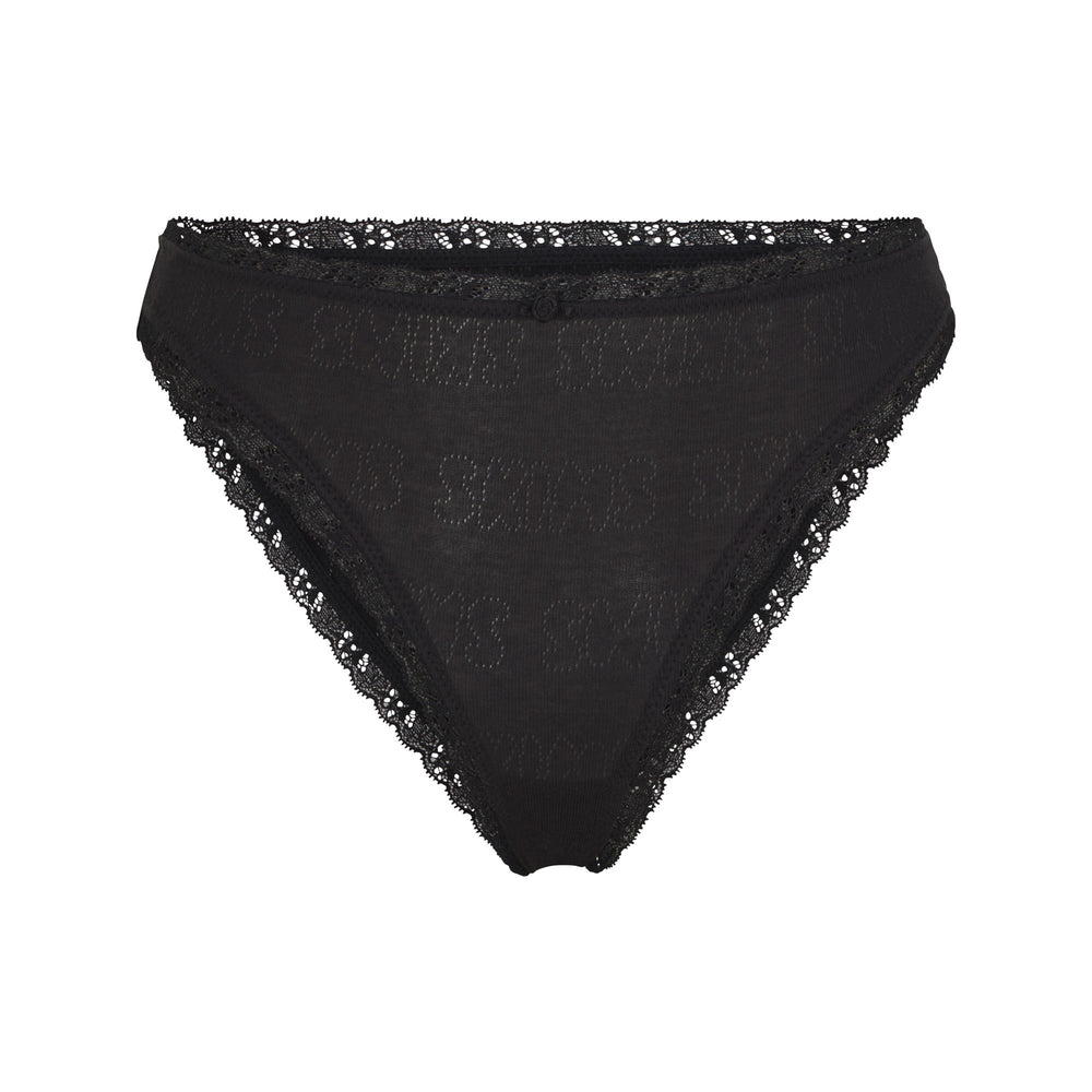 Skims LACE POINTELLE CHEEKY Brief Zwart | KPM-824731