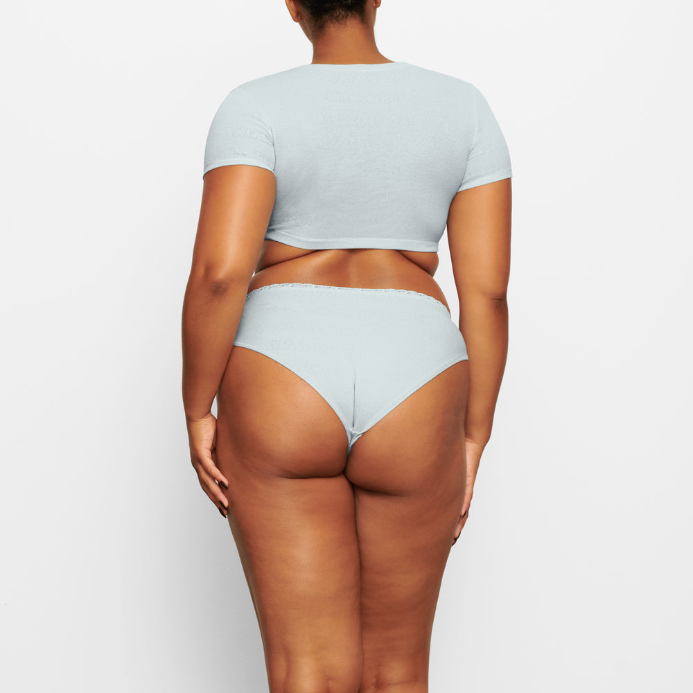 Skims LACE POINTELLE MID RISE Brief Blauw | SWC-672431