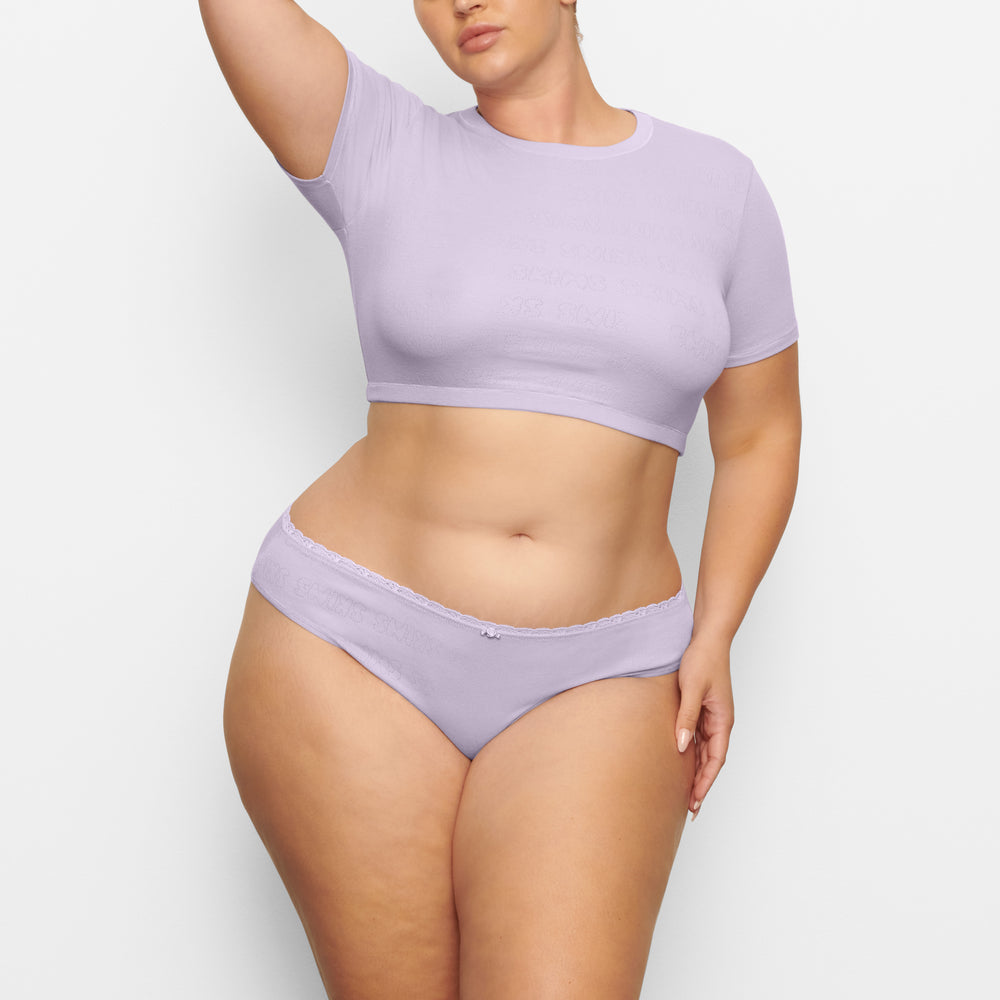 Skims LACE POINTELLE MID RISE Brief Lavendel | OWD-237546