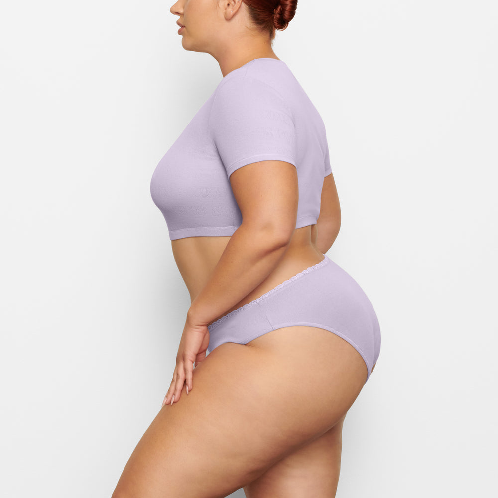 Skims LACE POINTELLE MID RISE Brief Lavendel | OWD-237546