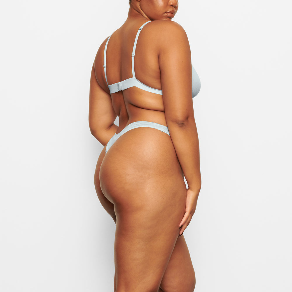 Skims LACE POINTELLE Thong Blauw | KDL-517283