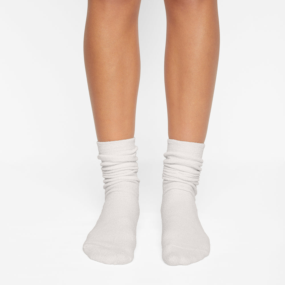 Skims LIGHT COZY KNIT Sokken Wit | QVW-647529