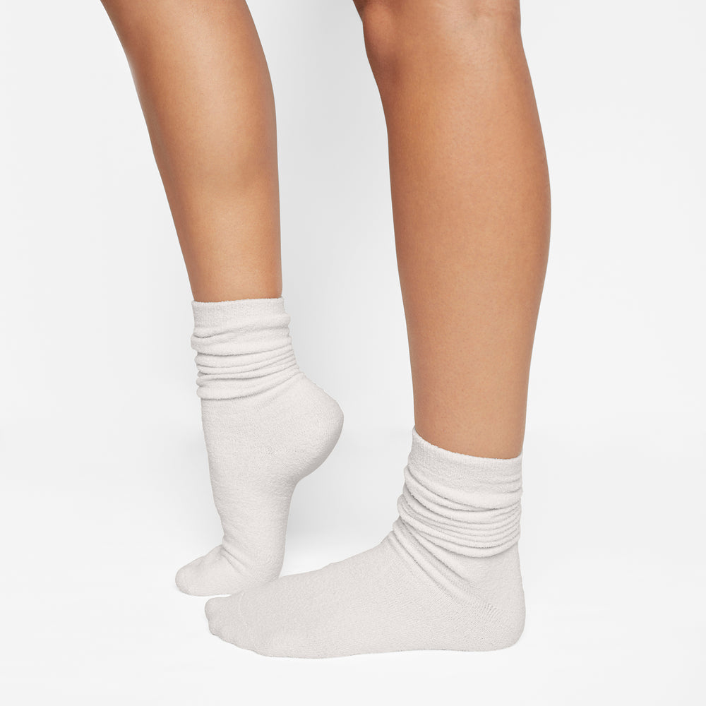 Skims LIGHT COZY KNIT Sokken Wit | QVW-647529