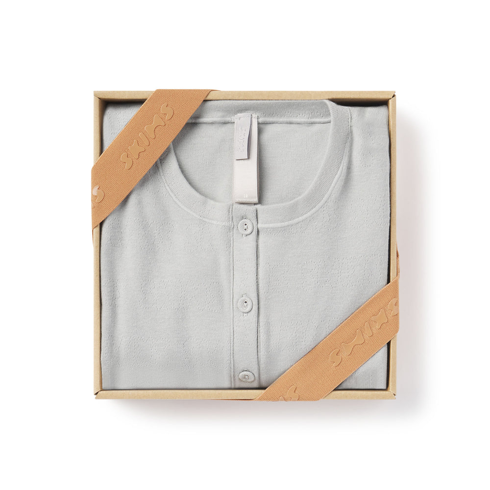 Skims LOGO POINTELLE HENLEY ONESIE Kinderen Lichtgrijs | CWF-514680