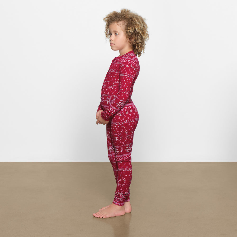 Skims LOGO POINTELLE HENLEY ONESIE Kinderen Rood | EIO-729165