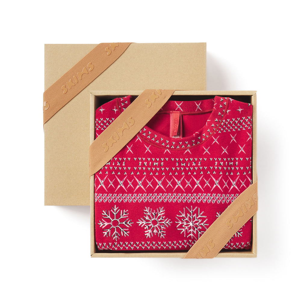 Skims LOGO POINTELLE SET Kinderen Rood | WTL-328651