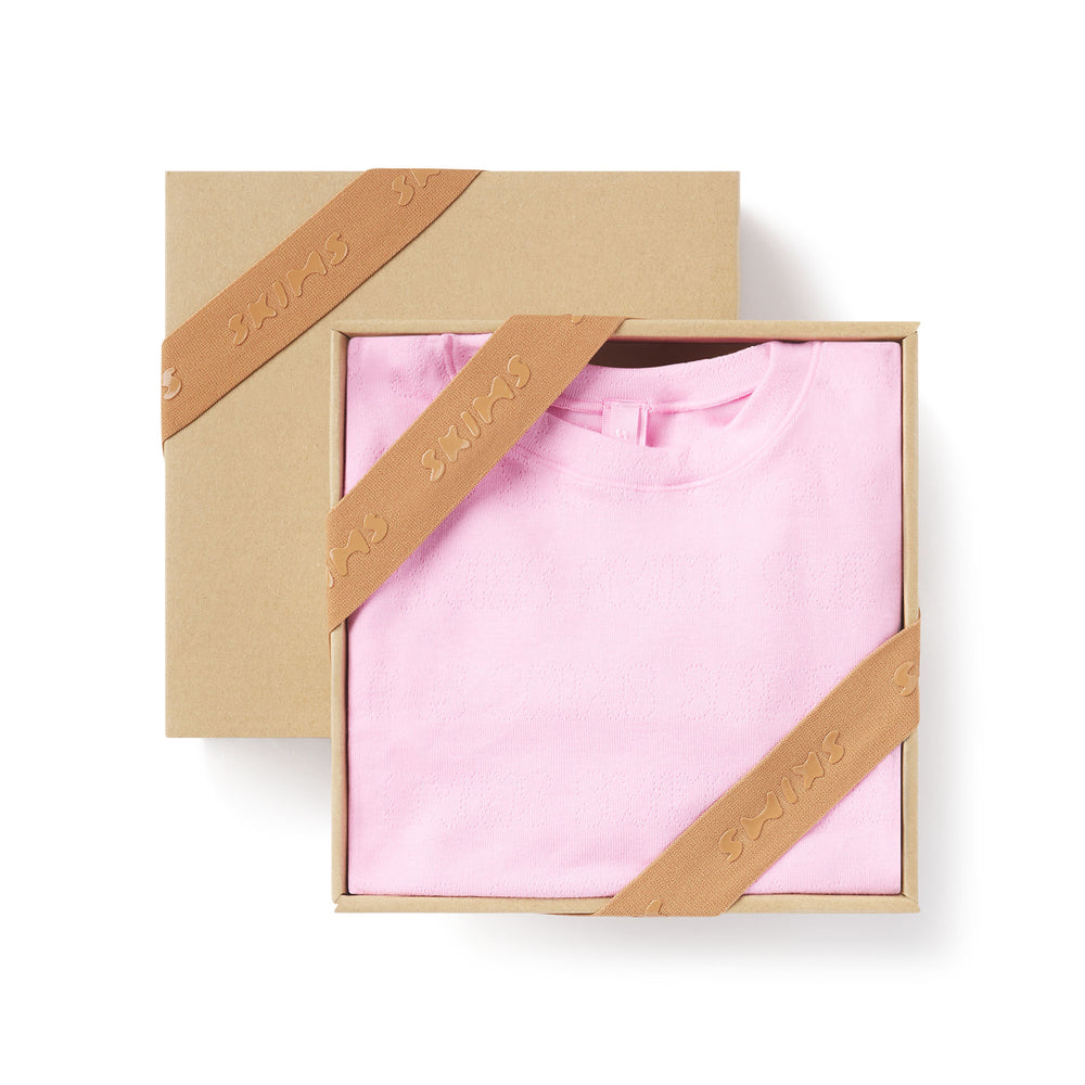 Skims LOGO POINTELLE SET Kinderen Roze | NJS-892536