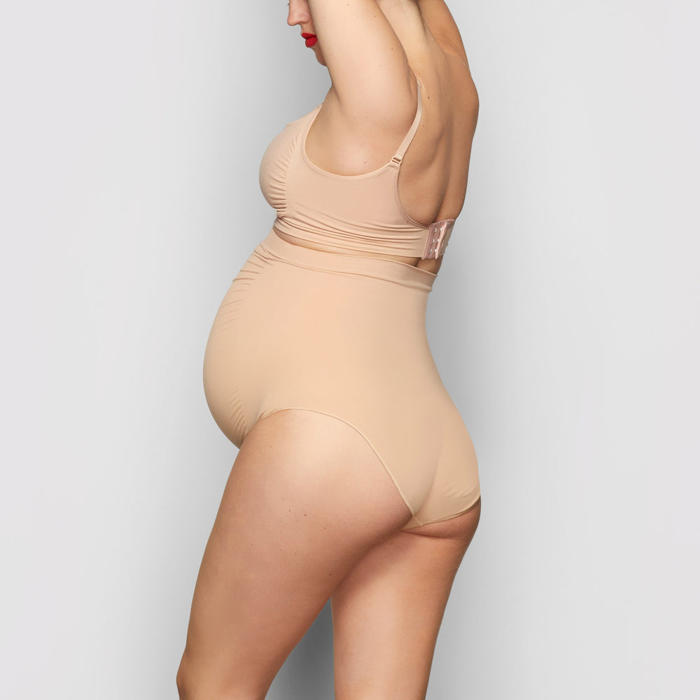 Skims MATERNITY NURSING SCULPTING BRA Maternity Shapewear Beige | IGK-902481