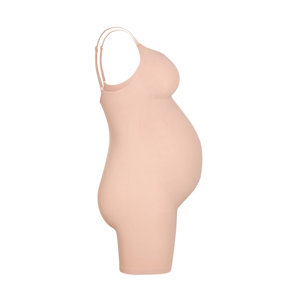 Skims MATERNITY SCULPTING BODYSUIT MID THIGH Maternity Shapewear Beige | GKN-287435