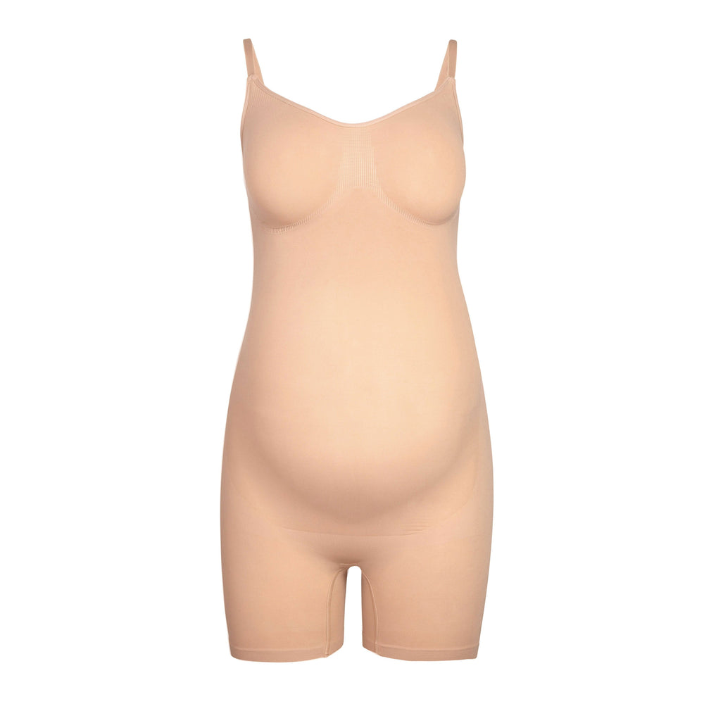Skims MATERNITY SCULPTING BODYSUIT MID THIGH Maternity Shapewear Beige | QCU-589704