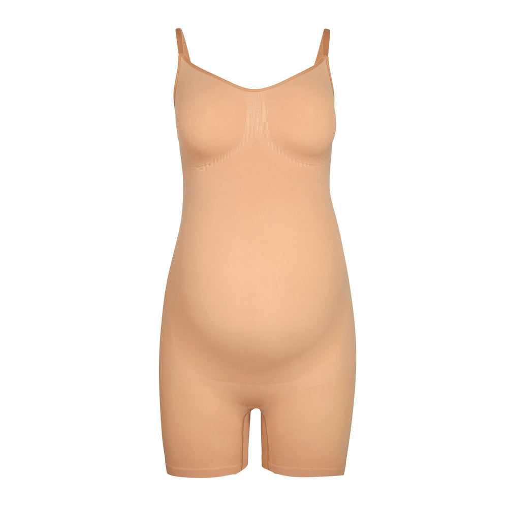 Skims MATERNITY SCULPTING BODYSUIT MID THIGH Maternity Shapewear Beige | QPK-520897