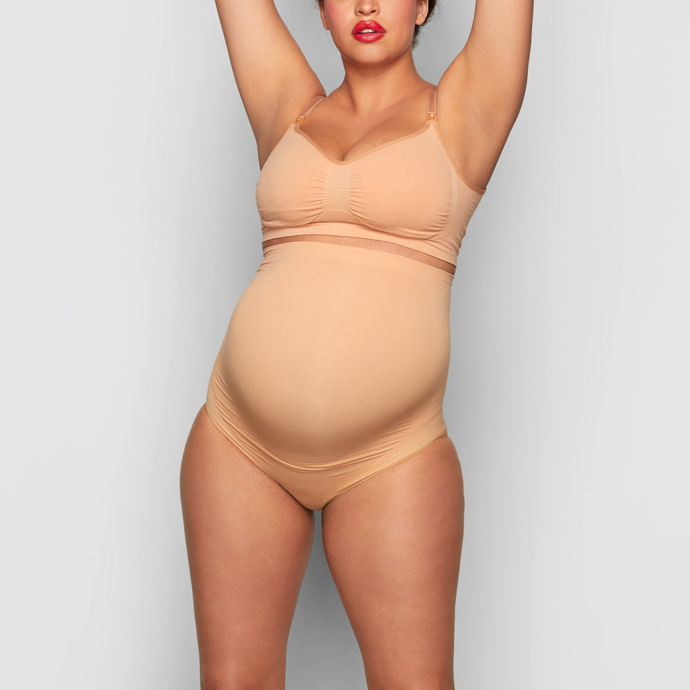 Skims MATERNITY SCULPTING HIGH WAIST BRIEF Maternity Shapewear Beige | NFQ-948527