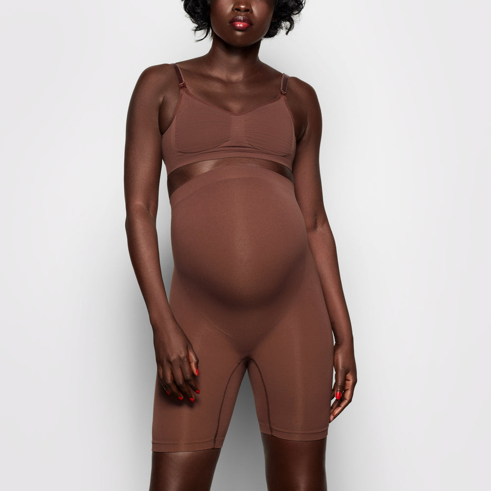 Skims MATERNITY SCULPTING SHORT MID THIGH Maternity Shapewear Chocola | TKP-182356