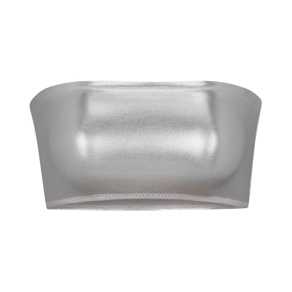 Skims METALLIC SWIM BANDEAU BIKINI TOP Two Pieces Grijs | LSF-283179