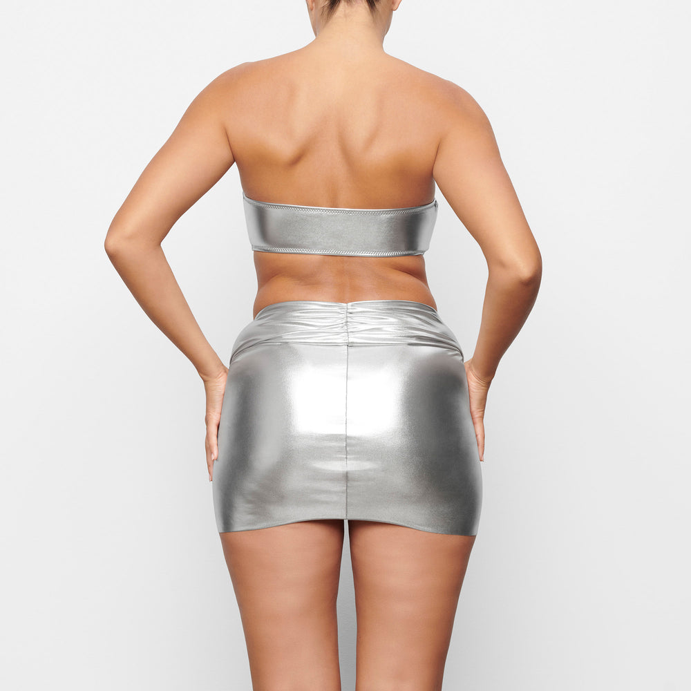 Skims METALLIC SWIM SARONG MINI SKIRT Two Pieces Grijs | KFG-528963