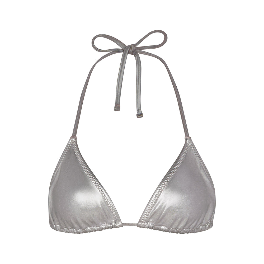 Skims METALLIC SWIM TRIANGLE TOP Two Pieces Grijs | ZOQ-146895