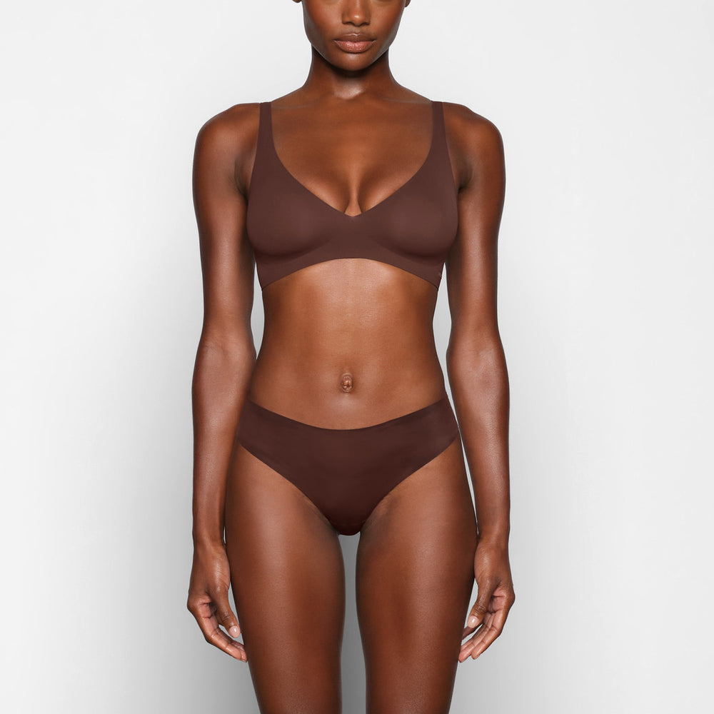 Skims NAKED Plunge Bra Chocola | TRI-649385