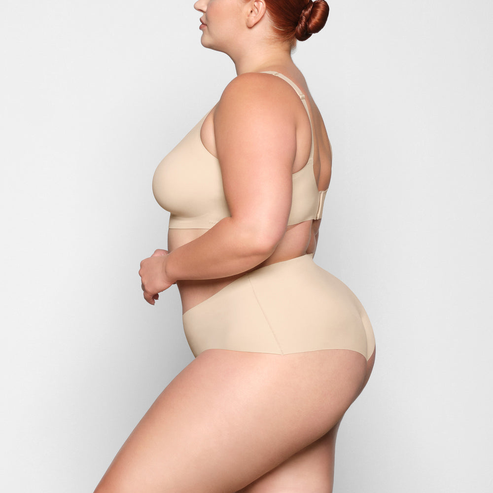 Skims NAKED Scoop Neck Bra Bruin | DBY-431725