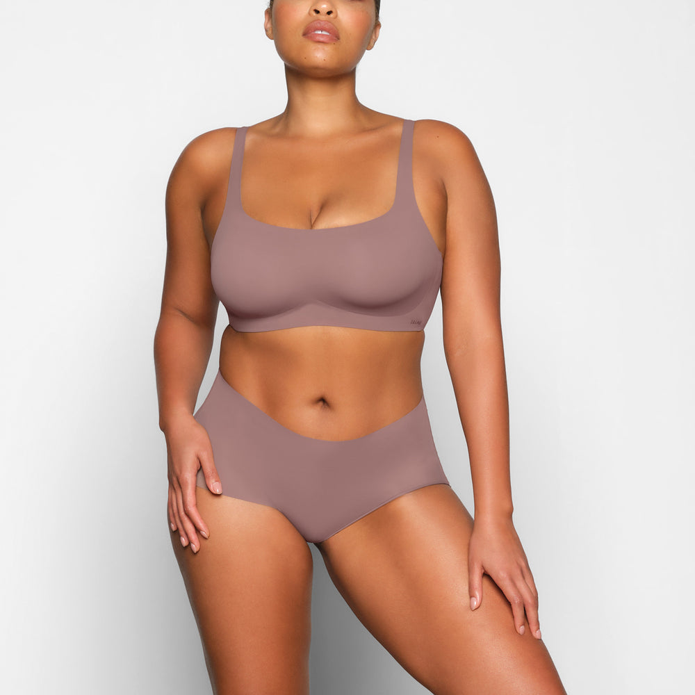 Skims NAKED Scoop Neck Bra Bruin | PYW-698701