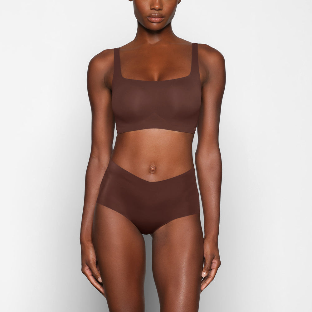 Skims NAKED Scoop Neck Bra Chocola | ZJO-340758