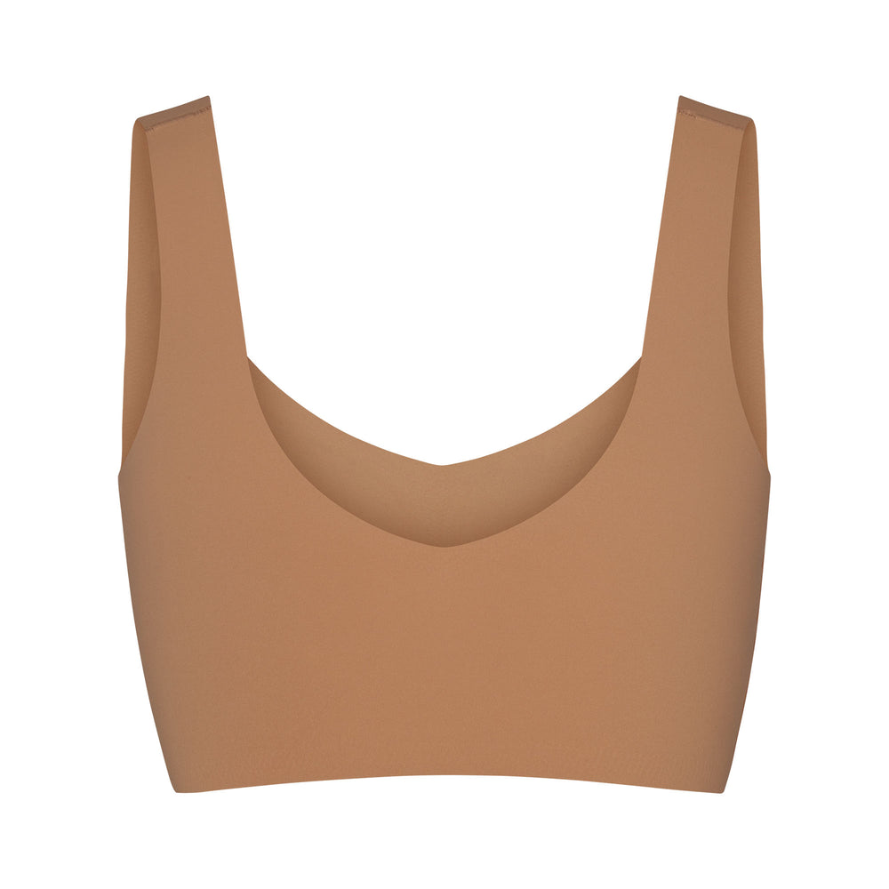 Skims NAKED TANK Plunge Bra Beige | XDV-587423