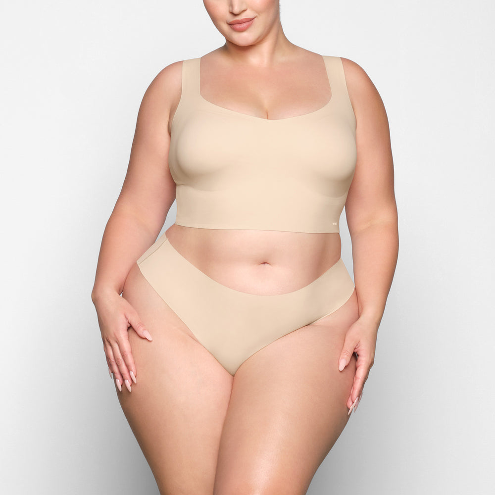 Skims NAKED TANK Plunge Bra Bruin | BRZ-138069