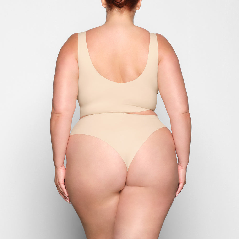 Skims NAKED TANK Plunge Bra Bruin | BRZ-138069