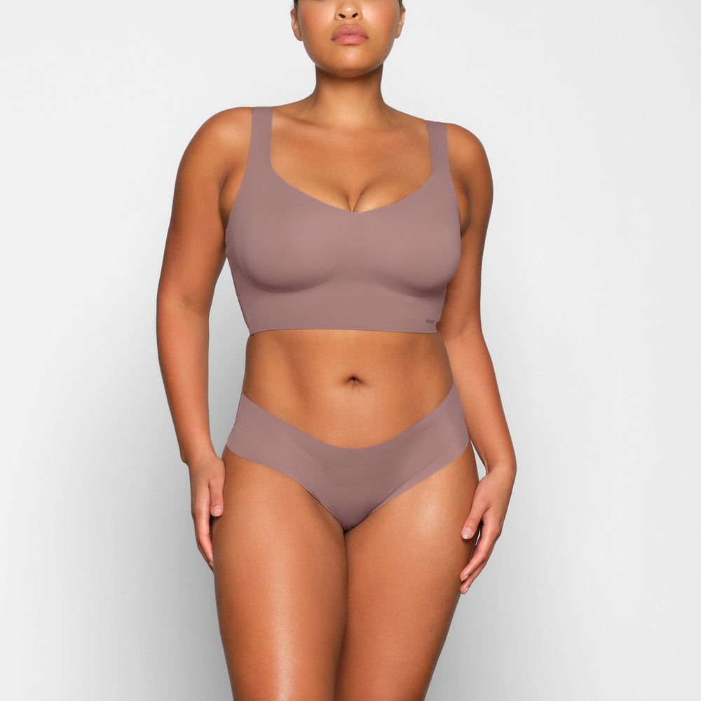 Skims NAKED TANK Plunge Bra Bruin | VIH-482765