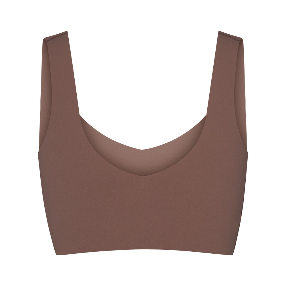 Skims NAKED TANK Plunge Bra Bruin | VIH-482765