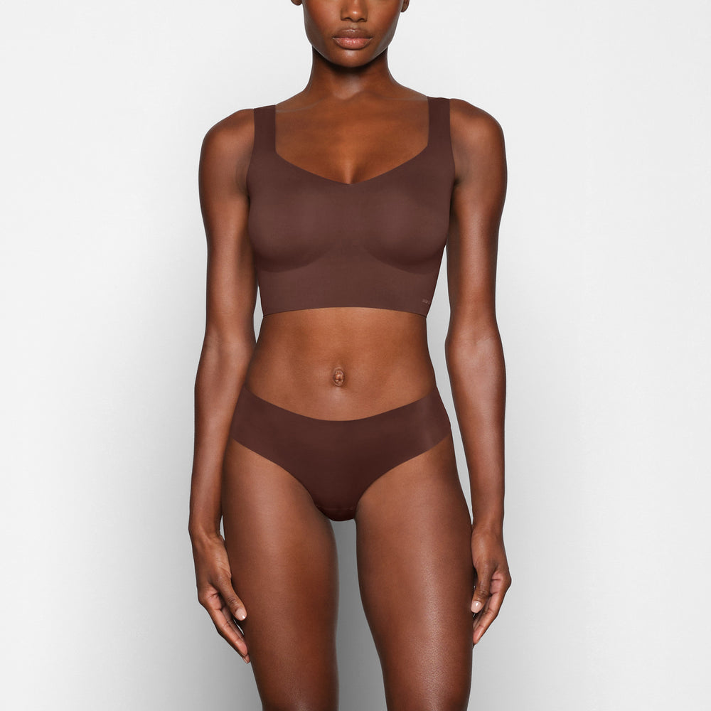 Skims NAKED TANK Plunge Bra Chocola | EON-635749