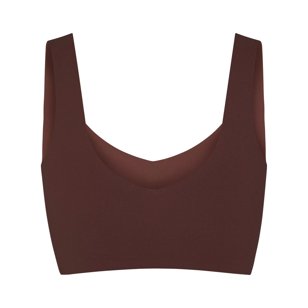 Skims NAKED TANK Plunge Bra Chocola | EON-635749
