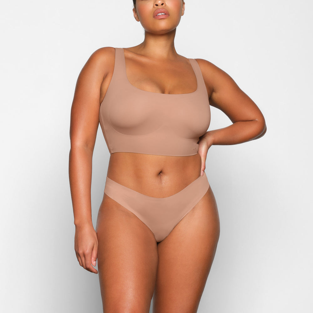 Skims NAKED TANK Scoop Neck Bra Abrikoos | IOH-413957