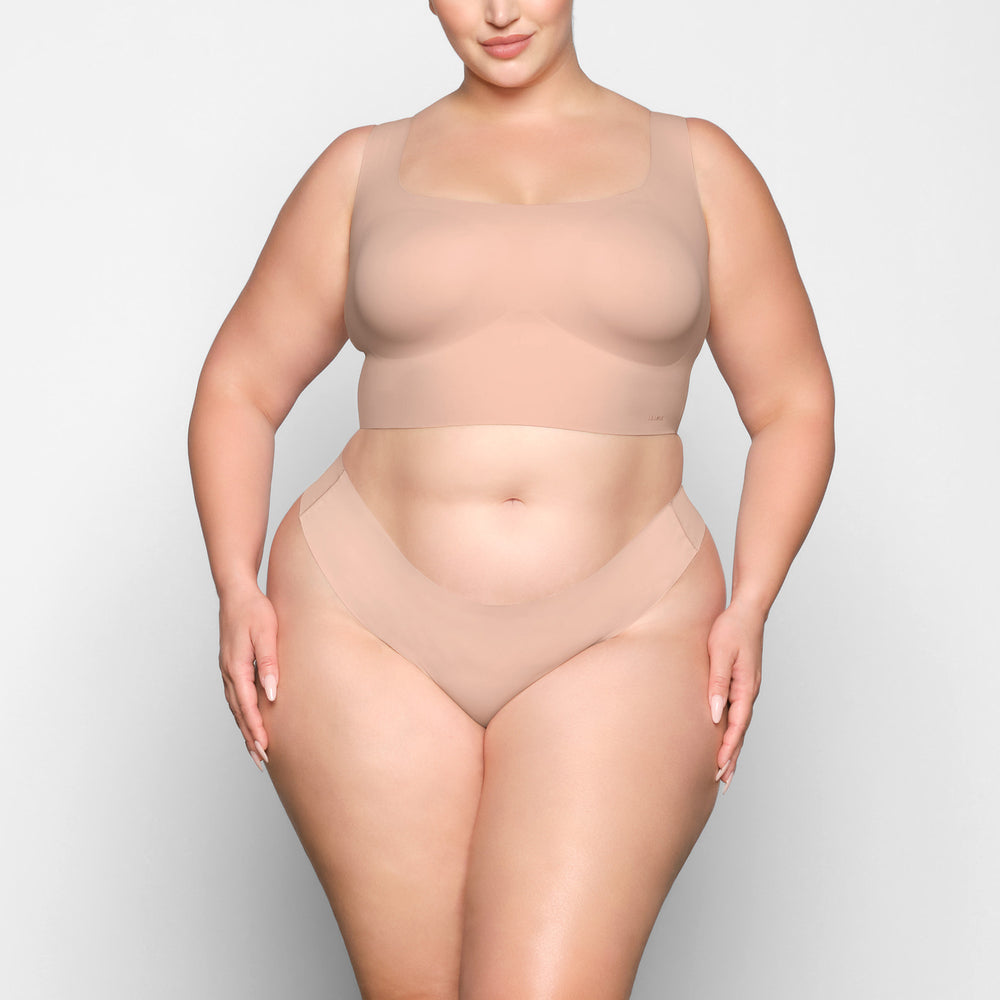 Skims NAKED TANK Scoop Neck Bra Beige | BYS-206715