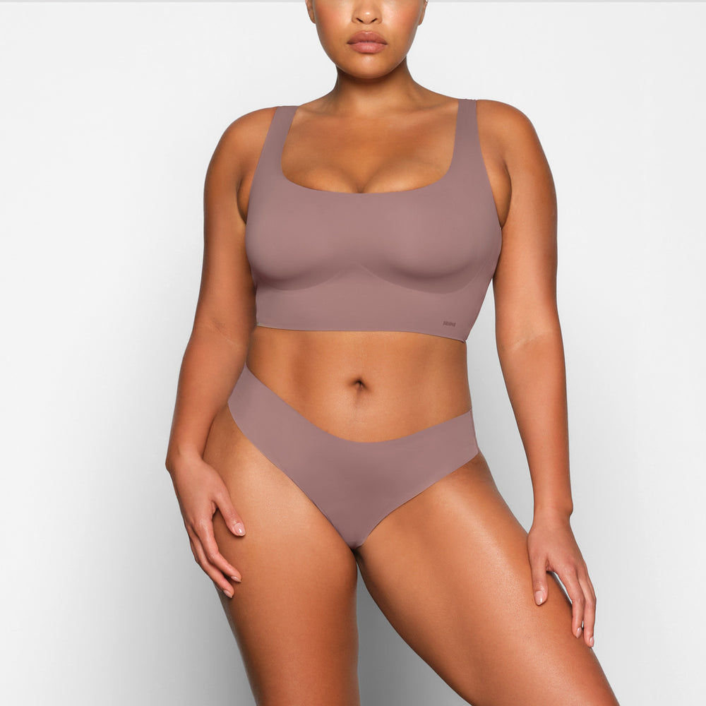Skims NAKED TANK Scoop Neck Bra Bruin | DFL-476591