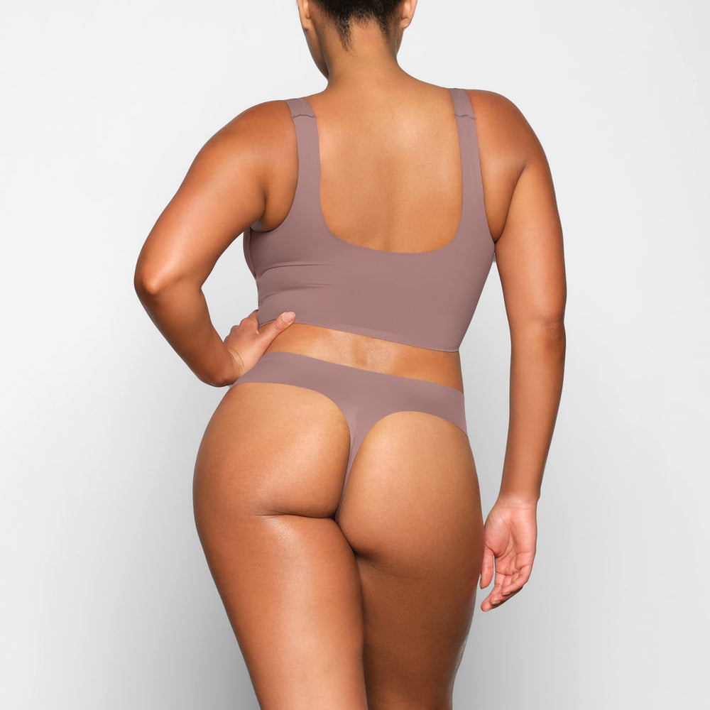 Skims NAKED TANK Scoop Neck Bra Bruin | DFL-476591